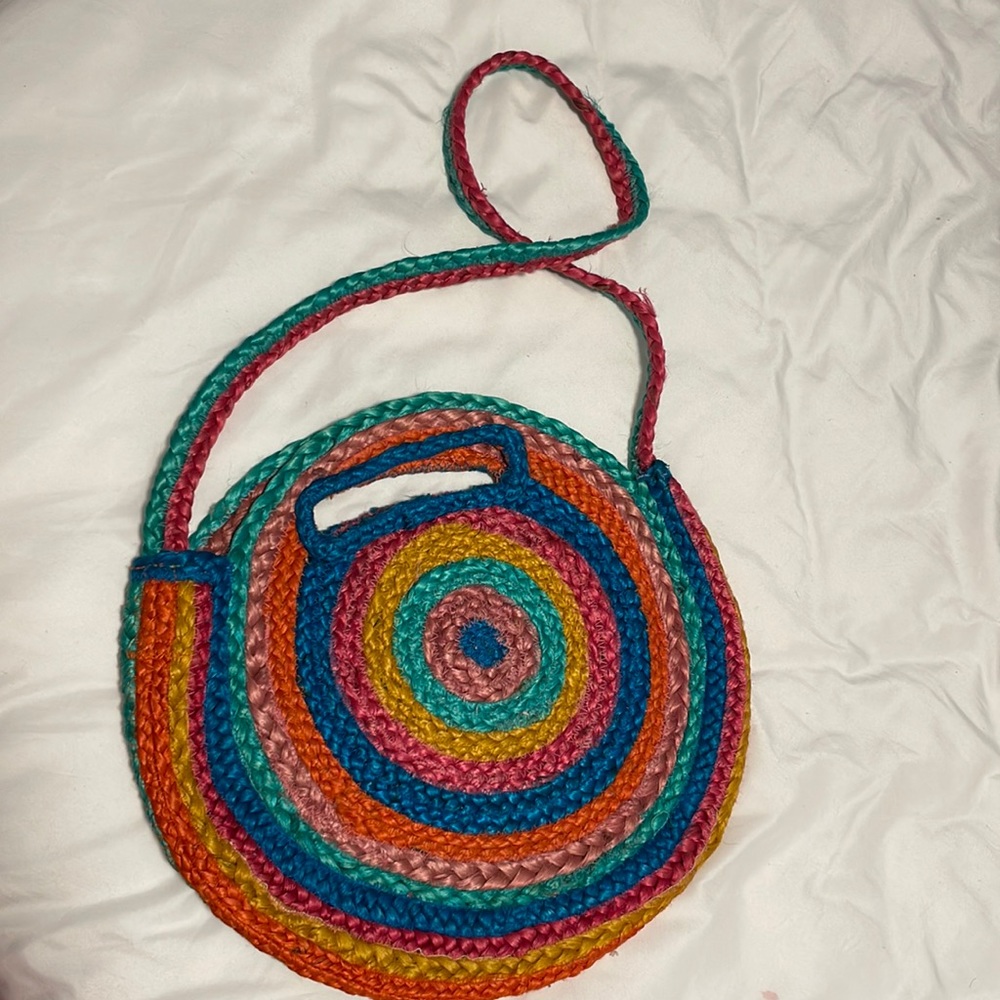 Ratan Round Corful Shoulder Bag
